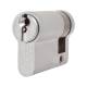 10 Pin 42mm Euro Single Cylinder - 32 + 10mm - Satin Chrome - Keyed to Differ