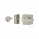 Deadlocking Nightlatch - 40mm Backset - Satin Chrome Case/Cylinder
