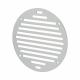 Circular Slotted Vent - 152 x 152mm - 6212mm² Free Air Flow - Satin Aluminium