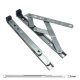 uPVC/Timber Standard Window Friction Stay Hinge - 17mm Stack - 8"/200mm - Top Hung - Pair