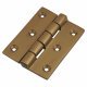 Butt Door Hinge - 75 x 50 x 4.5mm - Antique Bronze - Pair