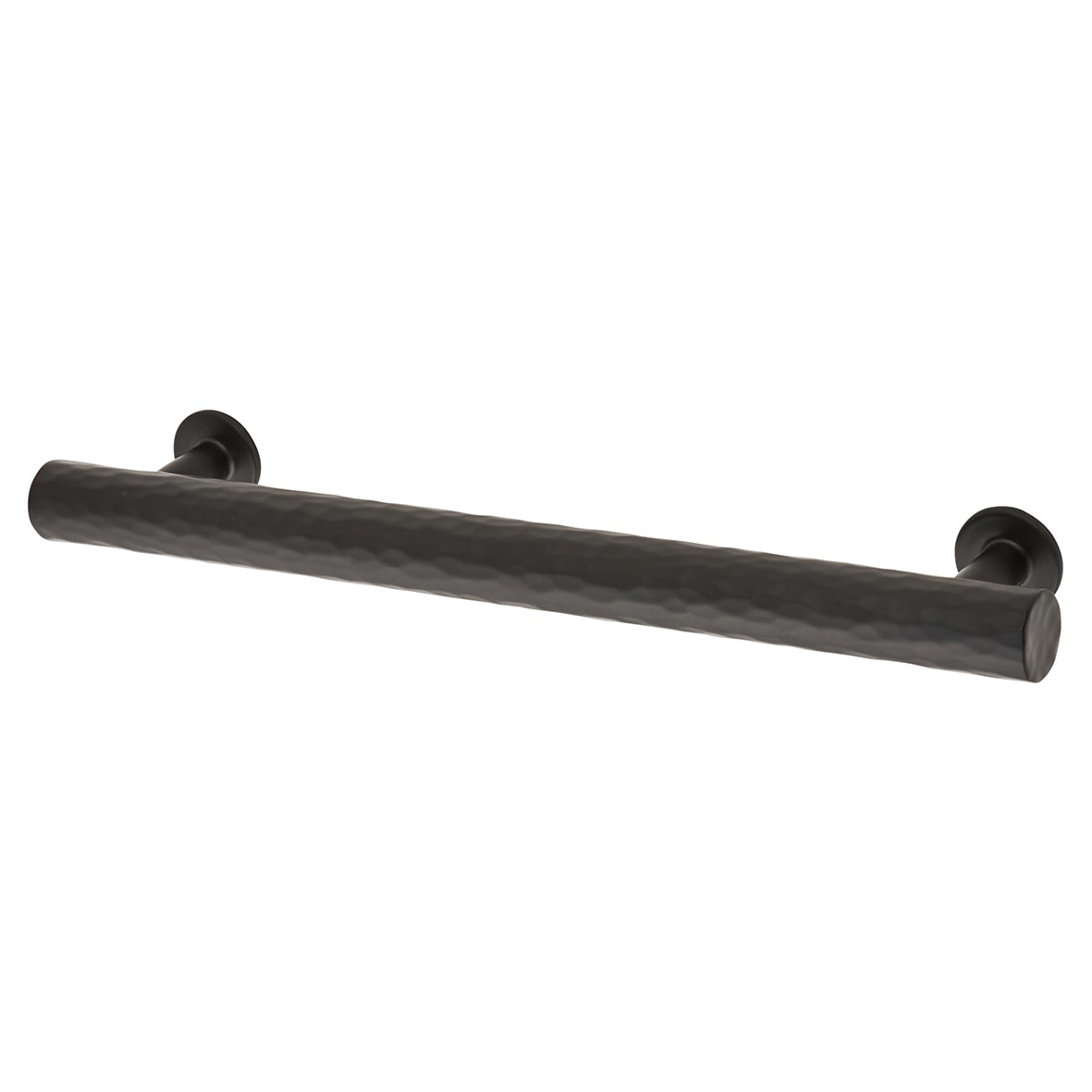 Leila 15mm Hammered T-Bar Cabinet Pull Handle - 160mm Centres - Matt Black