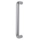 Satin Aluminium 19mm D-Bar Door Pull Handle - Bolt Fix - 150mm Centres