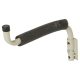 Heavy Duty Tubular Garage & Shed Padded Swivel Storage Hook - 310mm Depth - Cream & Black