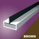 Single Centre Flipper Intumescent Strip - - 15 x 4 x 2100mm - Brown - Pack of 10