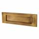 Marcus Letter Plate - 254 x 79mm - Antique Brass