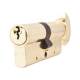 5 Pin 70mm Euro Thumbturn Cylinder - 35mm Turn + 35mm - Pol Brass - Keyed to Differ