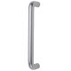 Satin Aluminium 19mm D-Bar Door Pull Handle - Bolt Fix - 225mm Centres