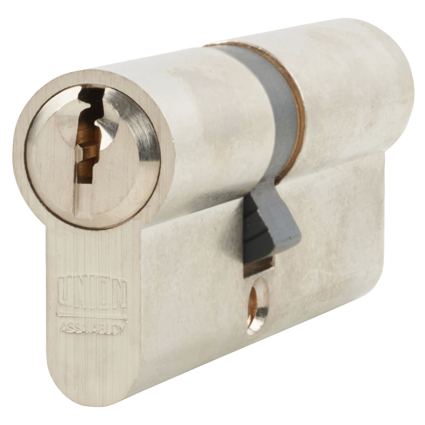 6 Pin 80mm Euro Double Cylinder - 35 + 45mm - Satin Nickel - Keyed to Differ