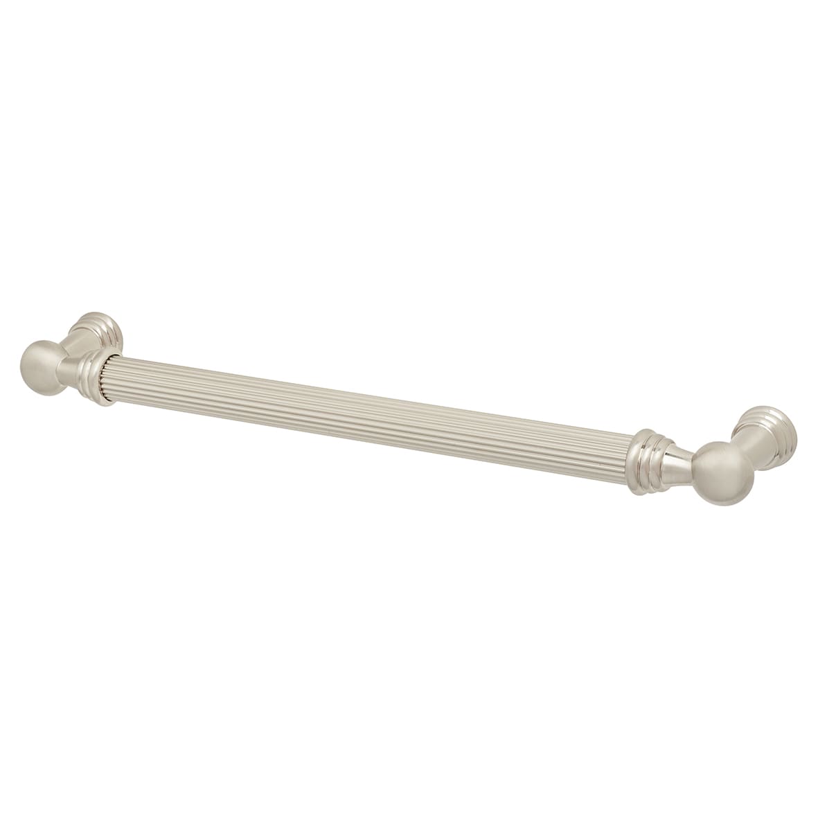 Whitby Lines 10mm T-Bar Cabinet Pull Handle - 192mm Centres - Satin Nickel