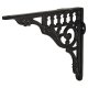 Railway Shelf Bracket - 125 x 145mm - Black