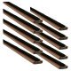 Fire & Smoke Intumescent Strip - - 15 x 4 x 2100mm with Brush - Brown - Pack of 50