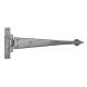 Arrow Head Door Tee Hinge - 165 x 100mm - Pewter