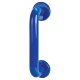Cobalt Blue Nylon D-Bar Door Pull Handle on Rose - Screw Fix - 300mm c/c