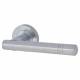 Satin Chrome Door Handles on Round Rose - Dakota Range