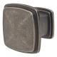 Hadden Square Cabinet Knob - 31 x 31mm - Antique Pewter