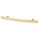 14mm Curved T-Bar Cabinet Pull Handle - 76mm Centres - Polished Brass