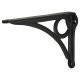 Circle Shelf Bracket - 145 x 105mm - Black