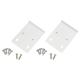 Cabinet Hinge Repair Plates - 55 x 10mm - White