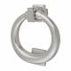 Ring Door Knocker - Satin Chrome - Square - 115 x 100mm