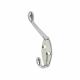 Diecast Single Hat & Coat Hook - 90 x 58mm - Polished Chrome - Pack of 10