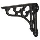 Scroll Shelf Bracket - 100 x 90mm - Black