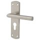 Satin Stainless Steel Mitred Euro Lock Door Handles - 172 x 44mm