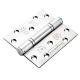 Triple Knuckle Thrust Grade 13 Butt Fire Door Hinge - 100 x 89 x 3mm - 304 Stainless - Pair