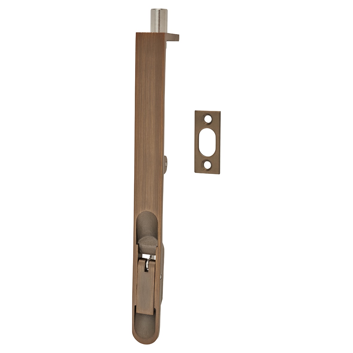 Lever Action Flush Bolt - 200 x 20mm - Fire Rated - Radius - Antique Brass