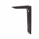 Aluminium Shelf Bracket - 65 x 100mm - Black