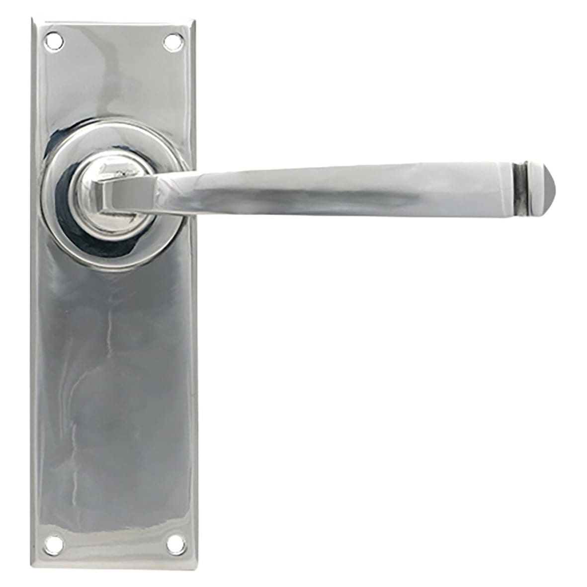 Polished Stainless Steel Latch Door Handles - Avon Range - 152 x 48mm