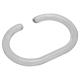 Shower Curtain Rings - C Ring Type - Clear - Pack of 12
