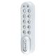 Kitlock Electronic Locker and Cabinet Code Lock - Silver Grey