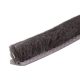 Sash Window Slide Pile with Fin - 100m Length - 5mm Pile - Grey