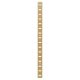 Flat Bookcase Strip - 1829 x 19mm - Polished Solid Brass