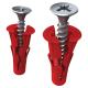 UNO Wall Plug - 6 x 28mm - Red - Pack of 96
