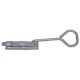 Monkey Tail Gate Bolt - Bow Handle - 450mm Length - Galvanised