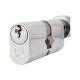 5 Pin 70mm Oval Thumbturn Cylinder - 35mm Turn + 35mm - Polished Chrome - Keyed to Differ