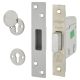 Heavy Duty:2007 5 Lever Deadlock - 76mm Case - 57mm Backset - Polished Stainless Steel