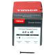Carcass Pozi Countersunk Wood Screws - 4.0 x 45mm - Black Phosphate - Pack of 500