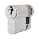 5 Pin 40mm Euro Single Cylinder - 30 + 10mm - Satin Chrome - Keyed to Differ