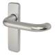 Satin Aluminium 20mm Return to Door Latch Door Handles - 155 x 40mm