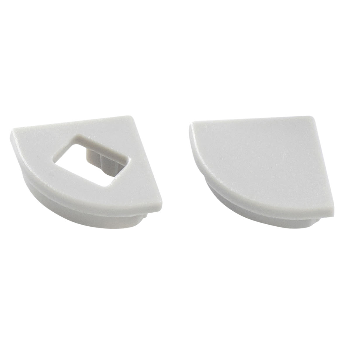 Beam Angled Profile End Cap Set - Grey