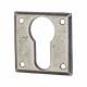 Square Escutcheon - 40 x 40mm - Euro - Pewter
