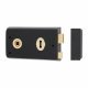 Plain Edge Rim Sashlock - 145 x 80mm - Antique Black Iron