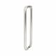 Satin Aluminium 19mm D-Bar Door Pull Handles - Back to Back - 425mm Centres