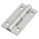 Solid Drawn Butt Cabinet Hinge - 38 x 22 x 1.45mm - Satin Chrome - Pair