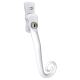 Heritage Monkey Tail Locking Espagnolette Casement Window Handle - Right Hand - White