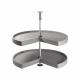 3/4 Tray Carousel Set - Cabinet Width 900mm - Grey Plastic