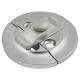 Round Butterfly Catch - 38mm Diameter - Satin Chrome